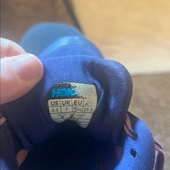 Hoka Navy and Purple Athletic Shoes Size 8.5 - Picture 11 of 13